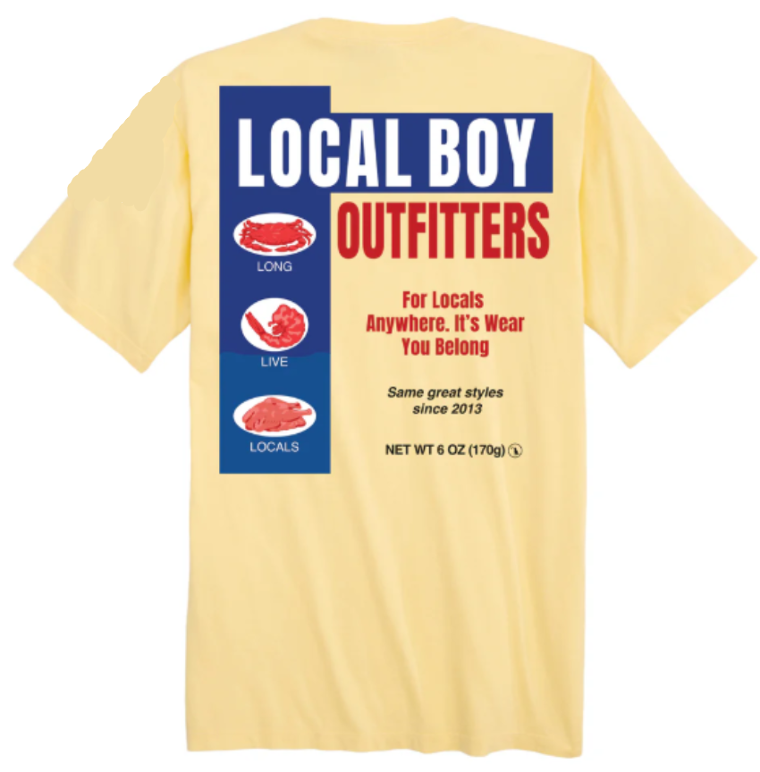Local Boy Men's Local Bay SS Tee Banana