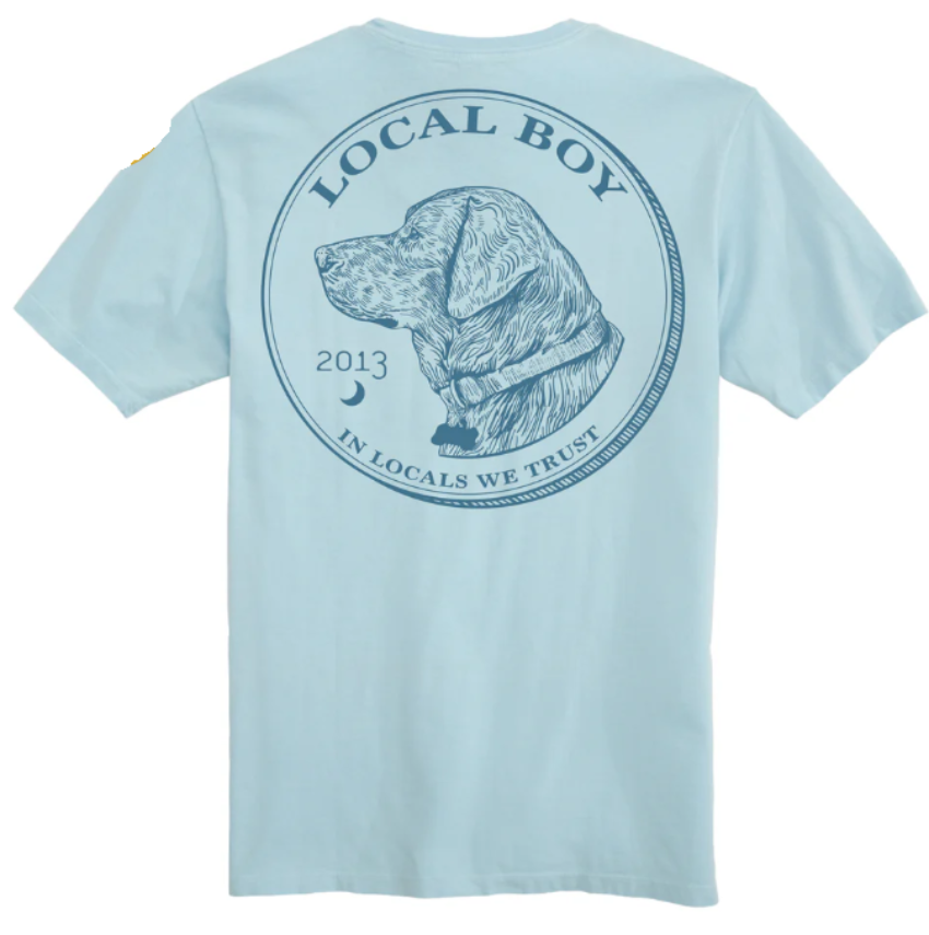 Local Boy Toddler In Locals We Trust T-Shirt Chambray