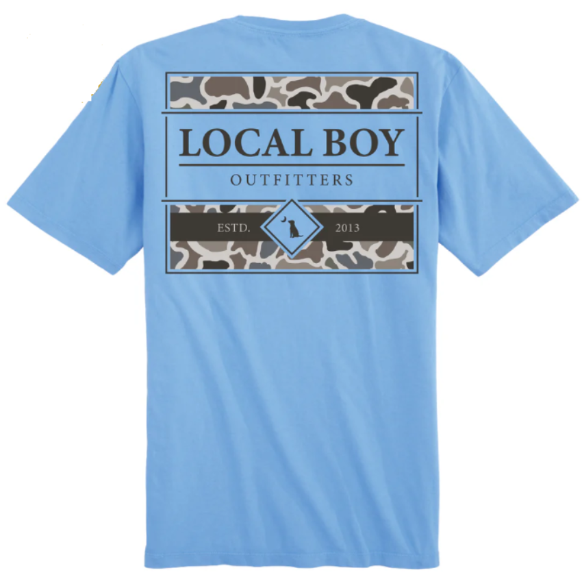 Local Boy Youth LCF Framed Fill SS T-Shirt Washed Denim