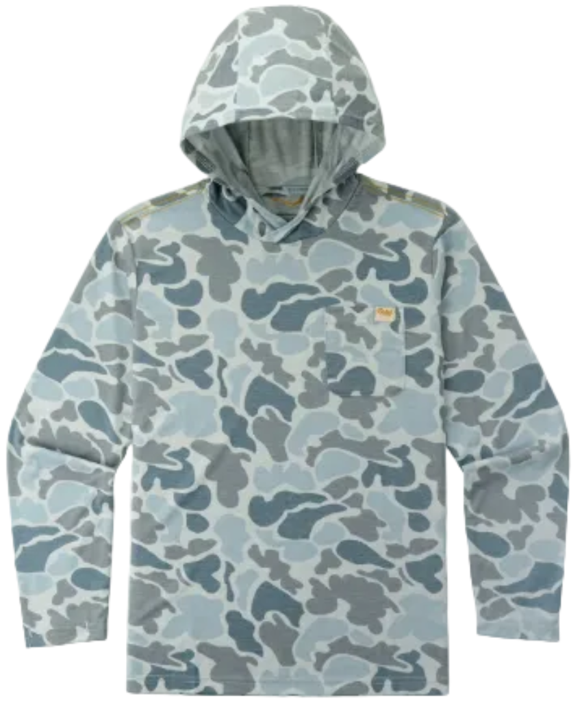Marsh Wear Youth Buxton Tech Hoodie Silver Mallard Camo