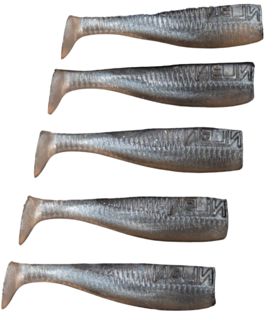NLBN 3" 5pk Paddle Tail Mud Minnow