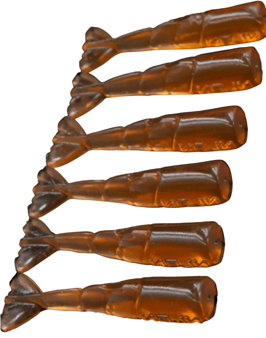 NLBN 3" 6pk Shrimp Tail Amber Alert