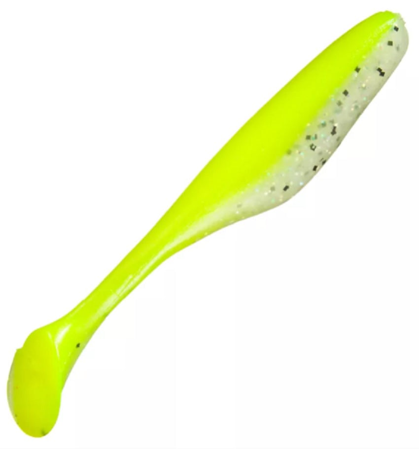 SaltWater Assassin Sea Shad Limetreuse Ghost 4" 10ct