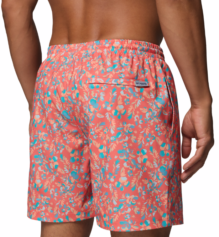 Columbia Men's PFG Rambler Printed Shorts Melonade Tropica
