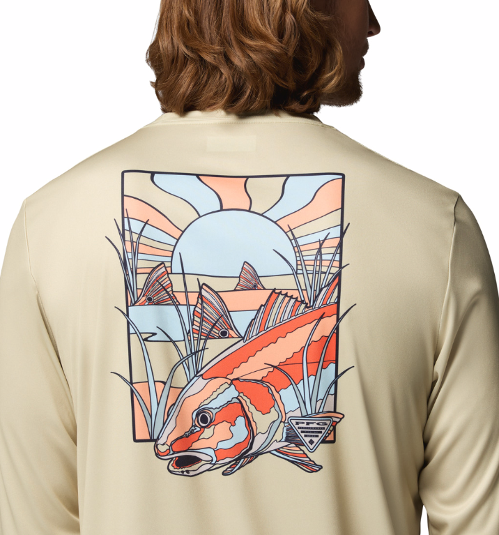 Columbia Men's Terminal Tackle PFG Fish Shine II LS Shirt Serpentine