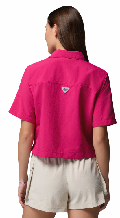 Columbia Women's PFG Open Water SS Shirt Guava Pink
