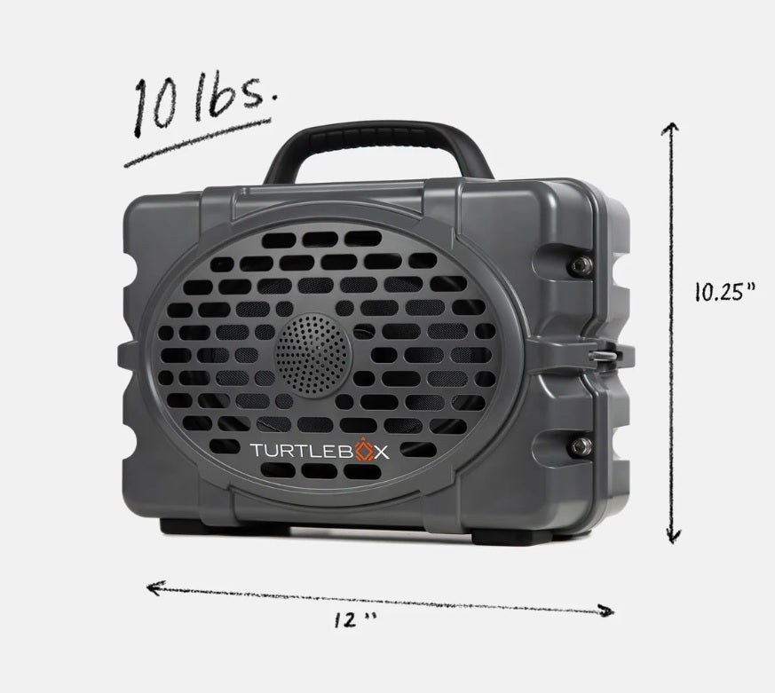 Turtlebox Waterproof Speaker GEN 3 Grey