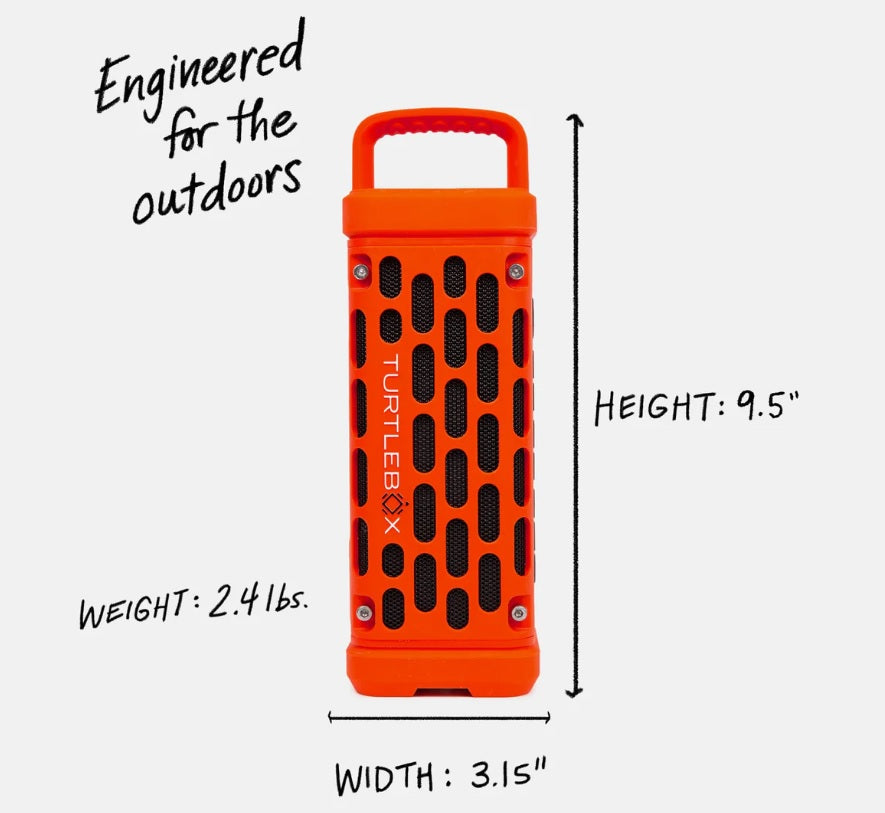 Turtlebox Ranger Bluetooth Speaker Orange