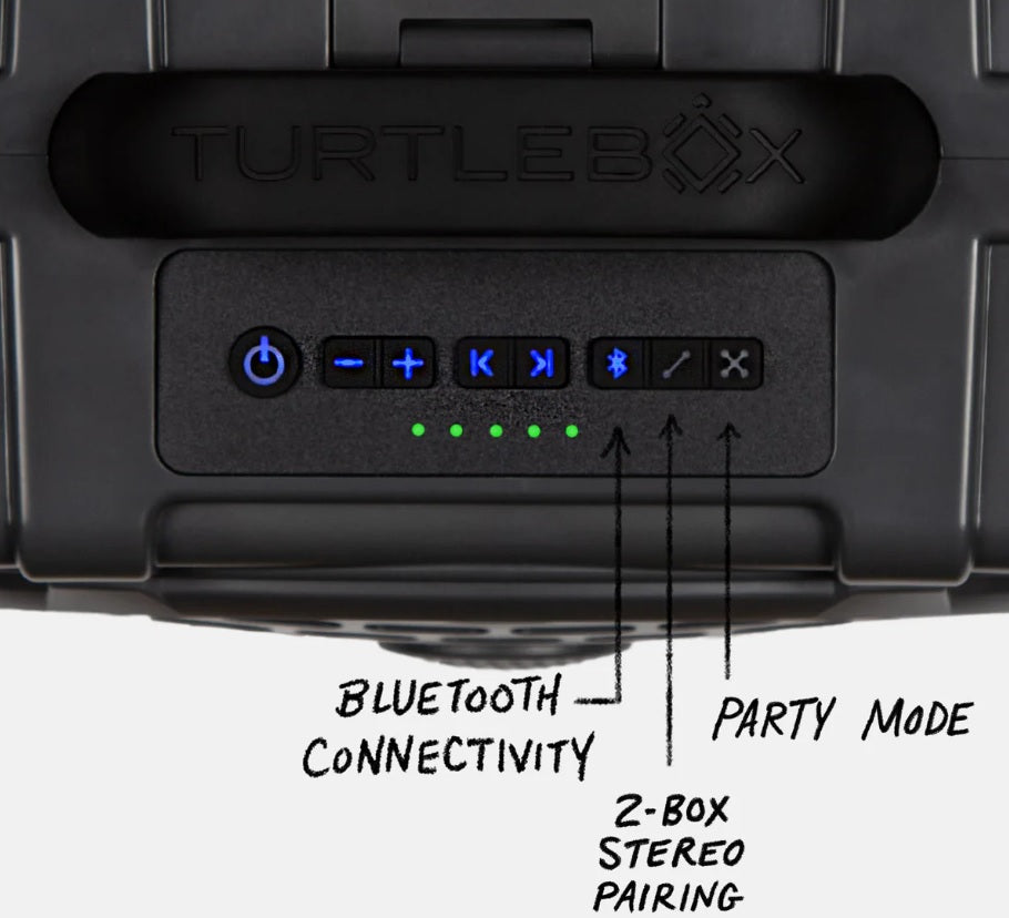 Turtlebox Waterproof Speaker GEN 3 Grey