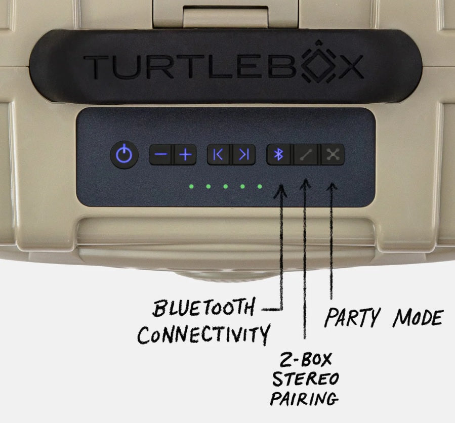 Turtlebox Waterproof Speaker GEN 3 Tan