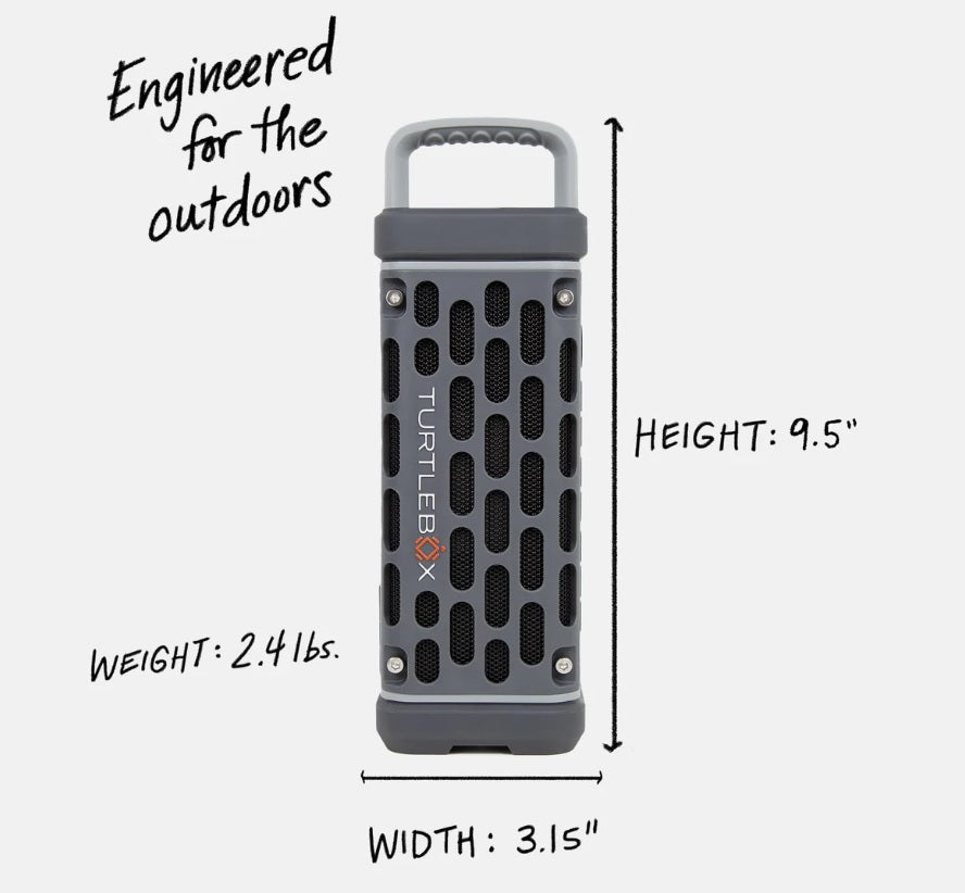 Turtlebox Ranger Bluetooth Speaker Grey