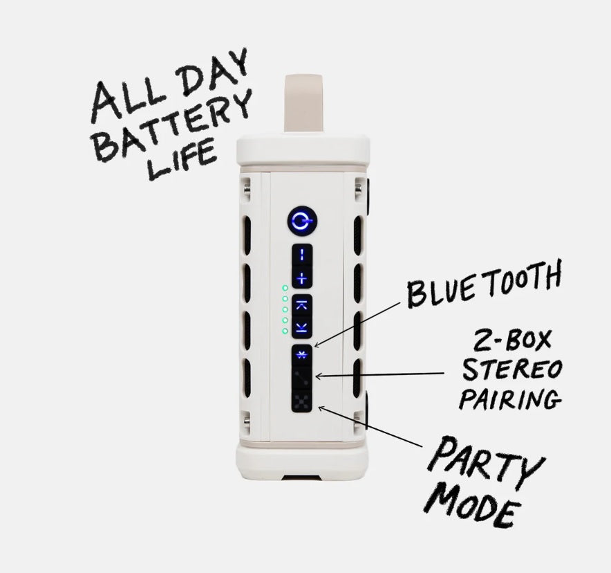 Turtlebox Ranger Bluetooth Speaker Ivory