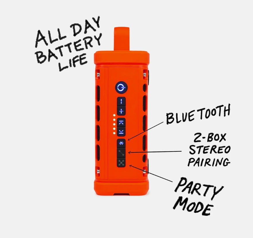 Turtlebox Ranger Bluetooth Speaker Orange