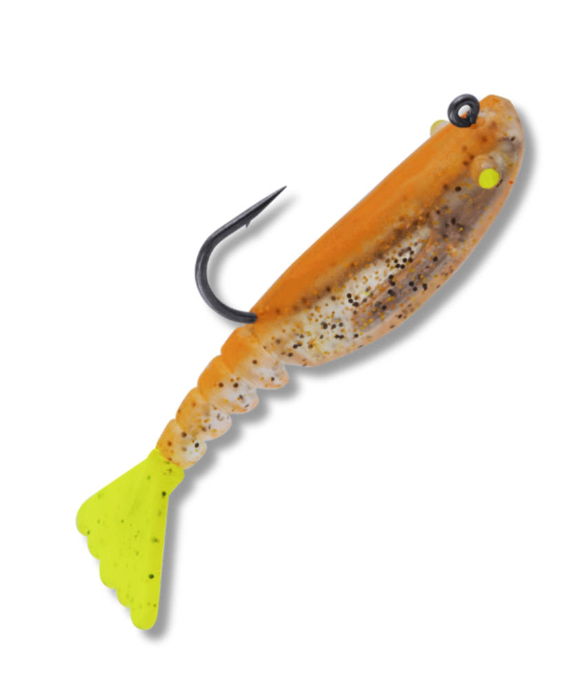 Vudu Mambo Shrimp Copper Penny/Chartreuse 3" 2pk