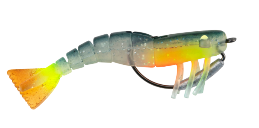 Vudu Weedless Shrimp Green Hornet 3 1/2" 2pk