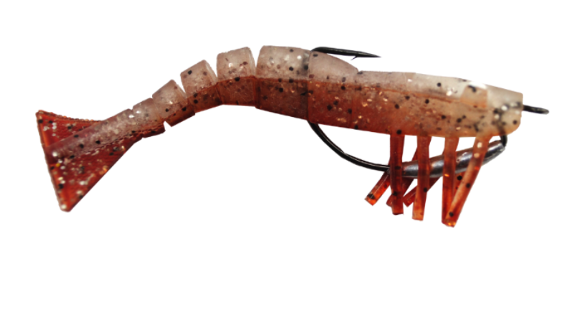 Vudu Weedless Shrimp New Penny 3 1/2" 2pk