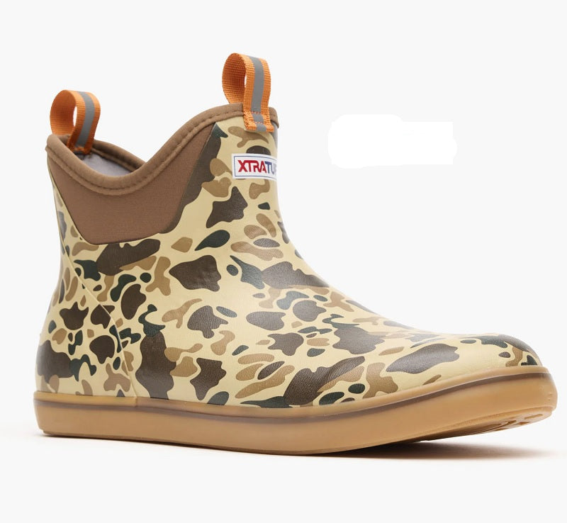 XTRATUF Men's 6" Ankle Deck Boot (Duck Camo)
