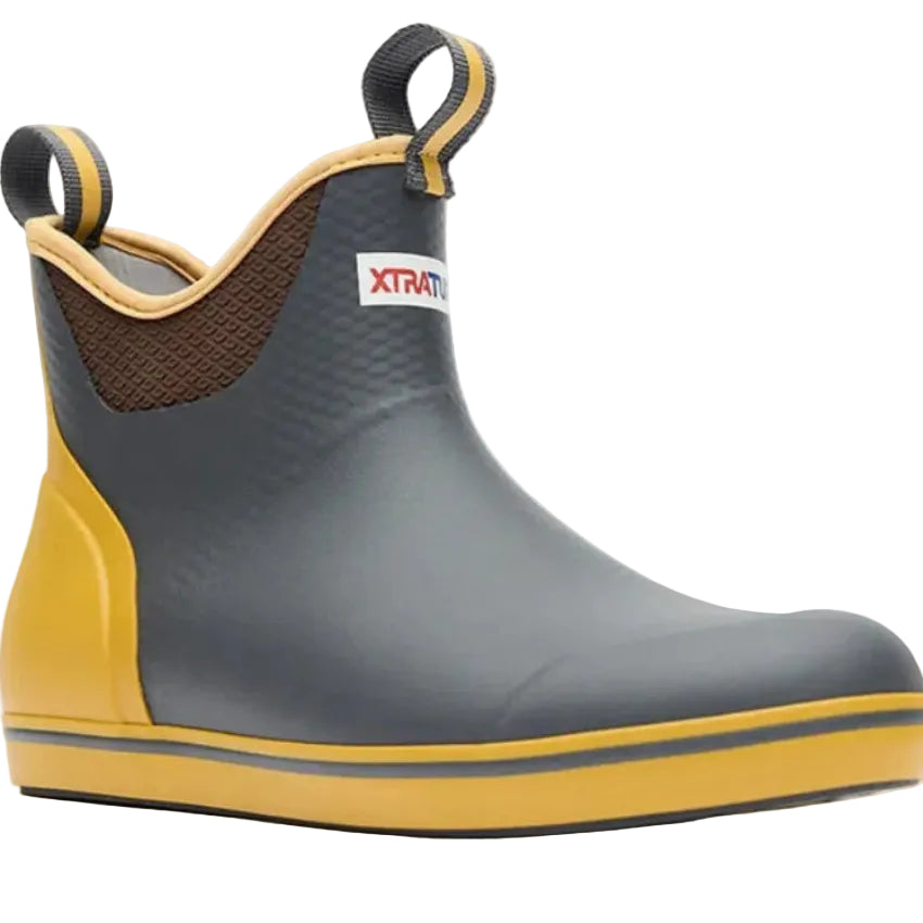 XTRATUF Men's 6" Ankle Deck Boot Grey