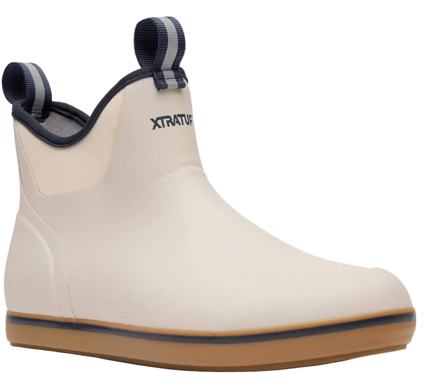 XTRATUF Men's 6" Ankle Deck Boot (Ivory Navy)