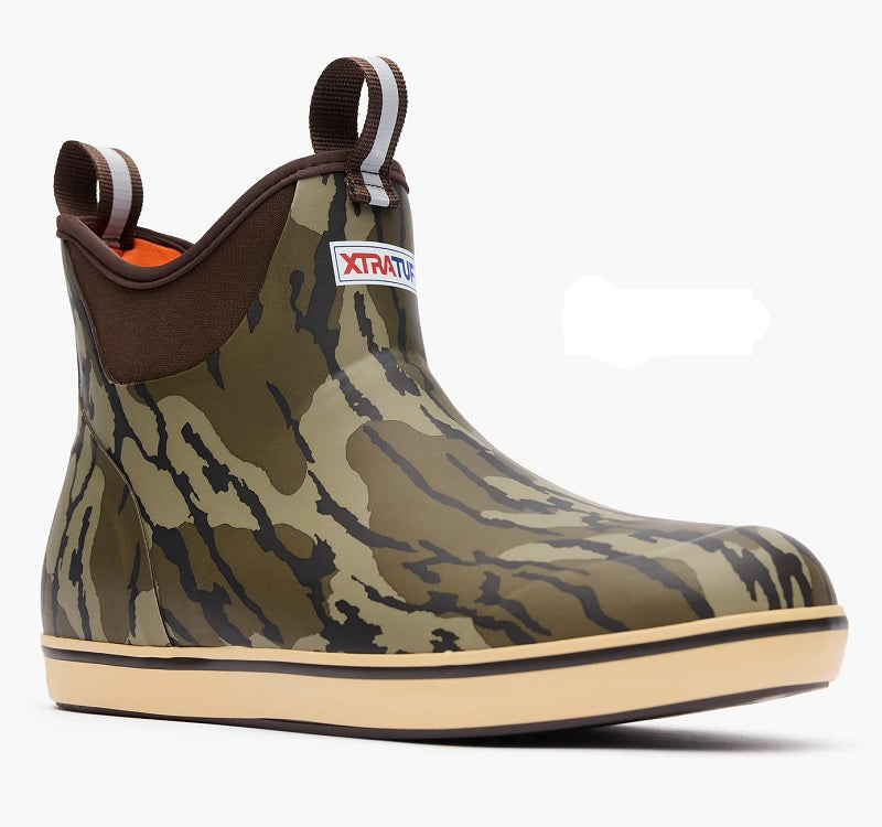 XTRATUF Men's 6" Ankle Deck Boot (Mossy Oak Bottomland)