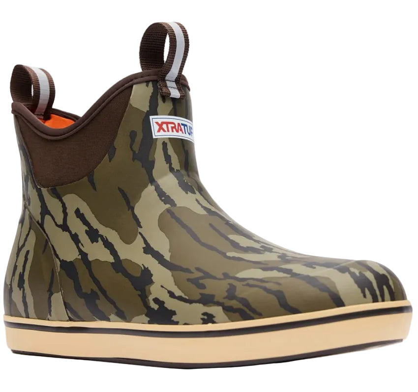 XTRATUF Men's 6" Ankle Deck Boot (Mossy Oak Bottomland)