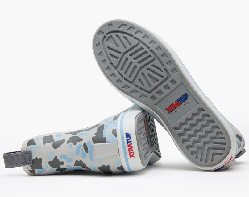 XTRATUF Men's 6" Ankle Deck Boot Duck Camo Ice