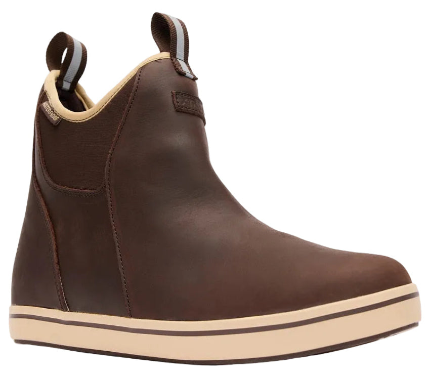 XTRATUF Men's 6" Leather Ankle Deck Boot (Brown)