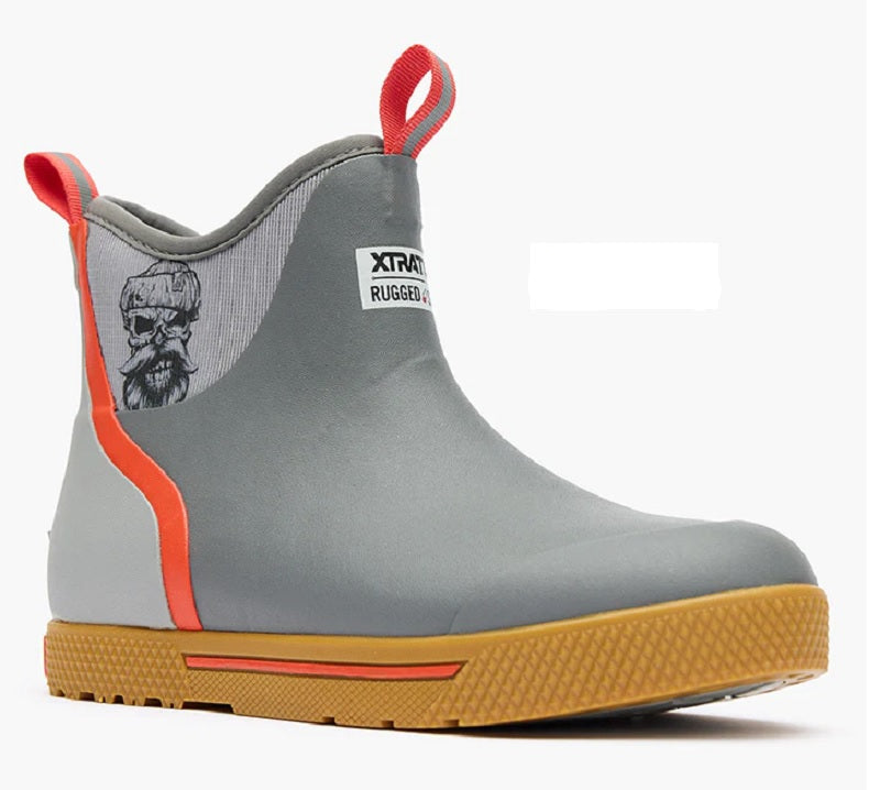 XTRATUF Men's Wheelhouse 6" Ankle Deck Boot (Grey)