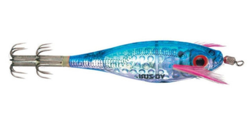 Y0-ZURI Ultra Lens Aurora Squid Jig 3 1/2" Blue