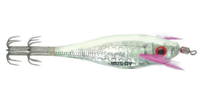 Y0-ZURI Ultra Lens Aurora Squid Jig 3 1/2" Luminous Green