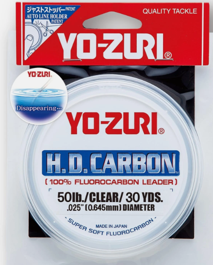 YO-ZURI HD Carbon 50 lb 30 yds Fluorocarbon Clear