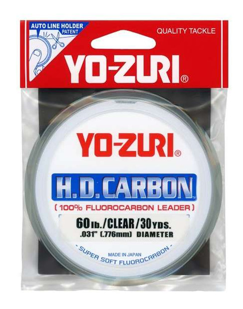 YO-ZURI HD Flourocarbon 60 lb 30 yds Clear