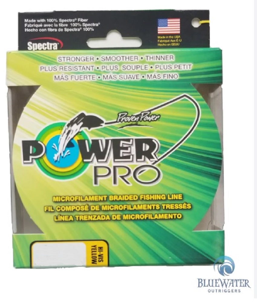 Power Pro 300yd Yellow Hi-Vis Braided Line 65lb