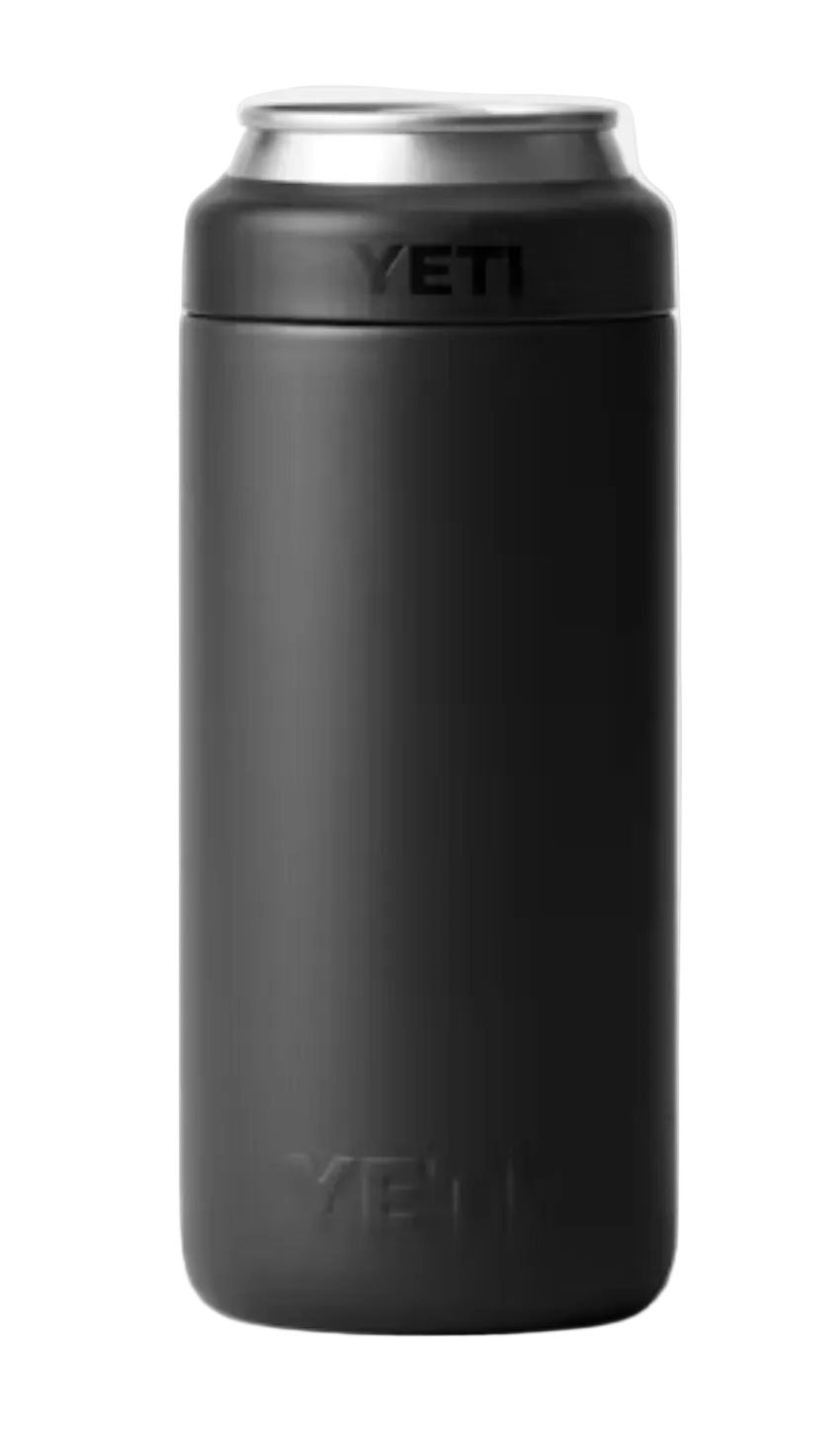 Yeti Rambler 12 oz Colster Slim Can Cooler Black