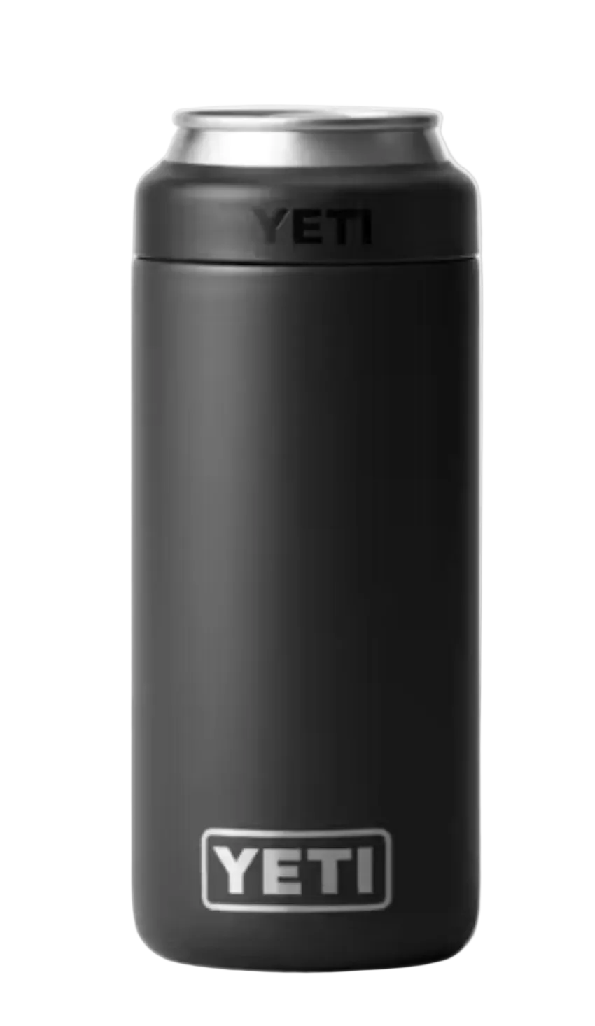Yeti Rambler 12 oz Colster Slim Can Cooler Black