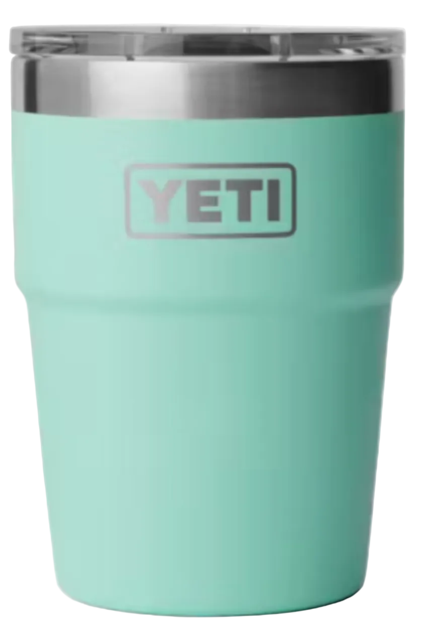 Yeti Rambler 16 oz Stackable Cup with Magslider Lid Seafoam