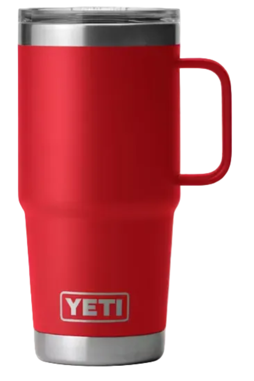 Yeti Rambler 20 oz Travel Mug with Stronghold Lid Rescue Red
