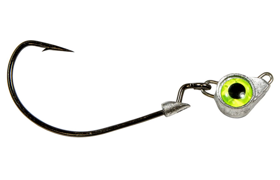 Z-Man Texan Eye Jighead 1/8 oz 3PK Chartreuse