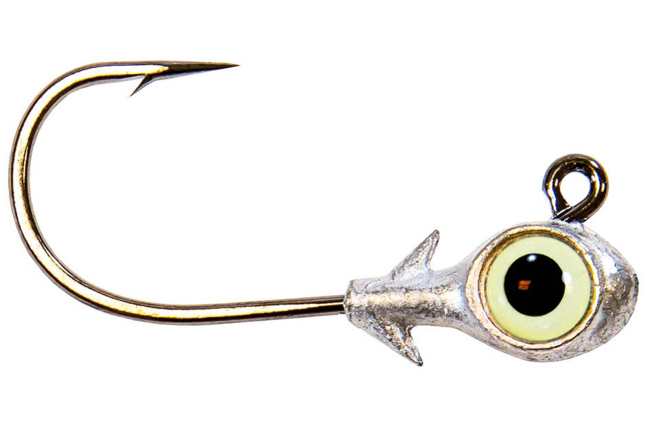 Z-Man Trout Eye Finesse Jigheads 1/8 oz 3pk Glow
