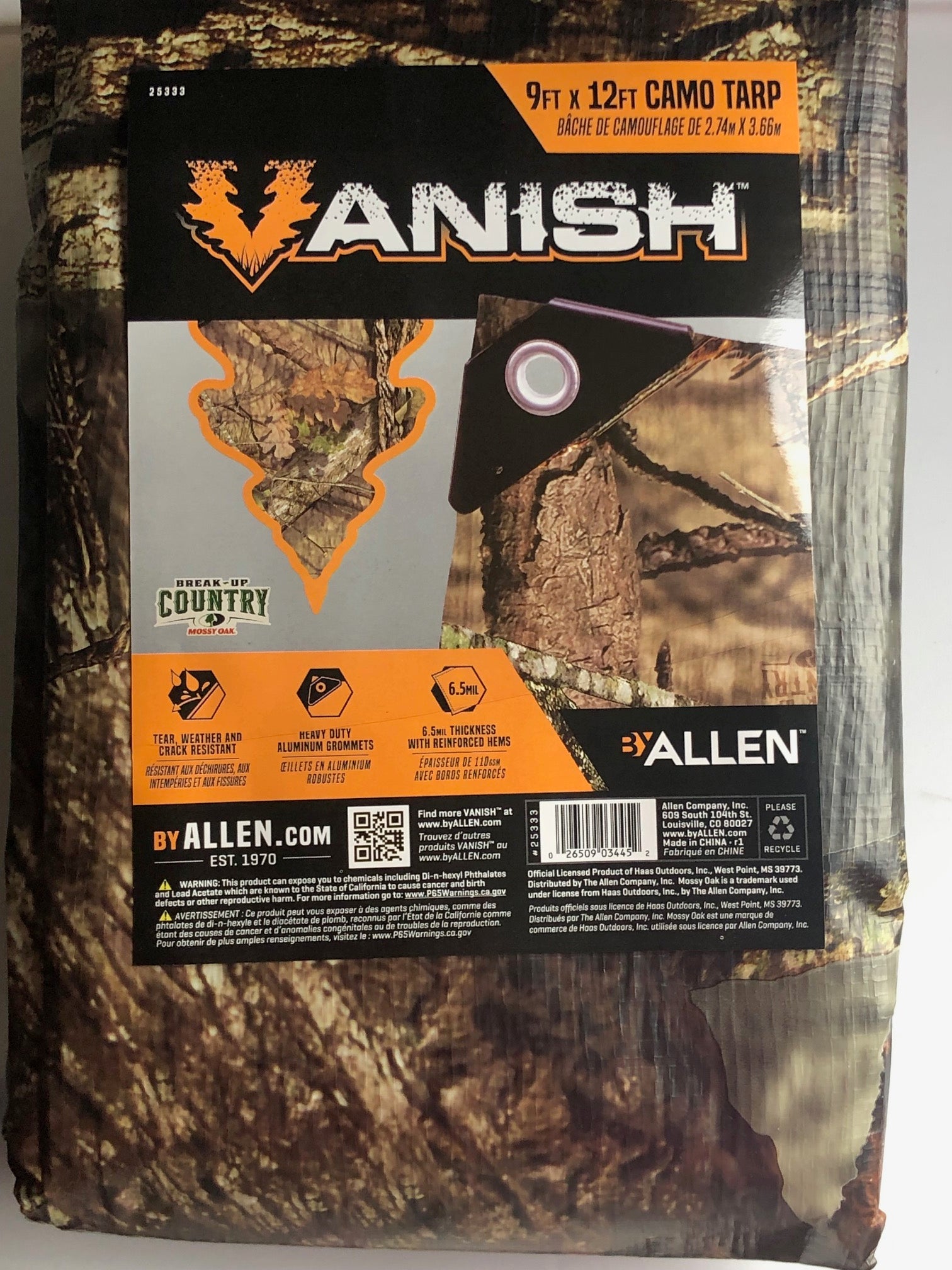 mossy oak tarp Allen 9' x 12' Tarp