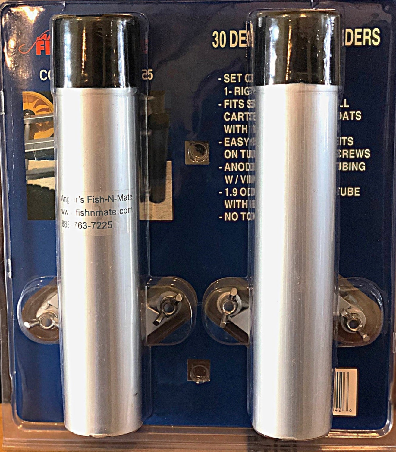 Angler's 30 Degree Rod Holders Removable