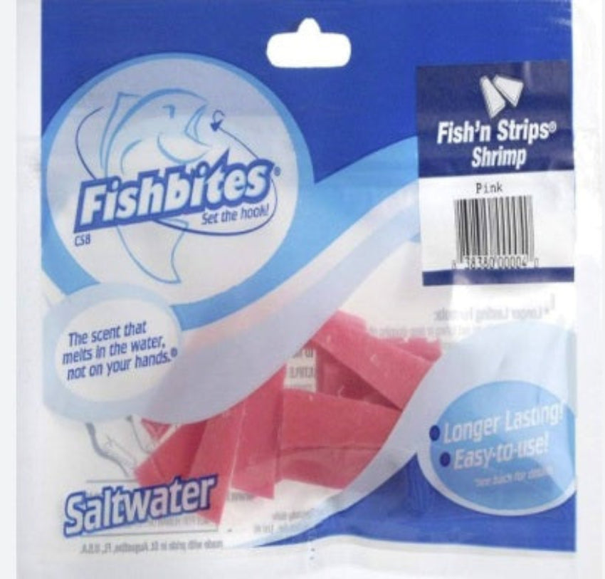 Fishbites Fish'n Strips Pink Shrimp 0004