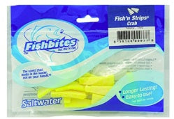Fishbites Fish'n Strips Chartreuse Crab 0036