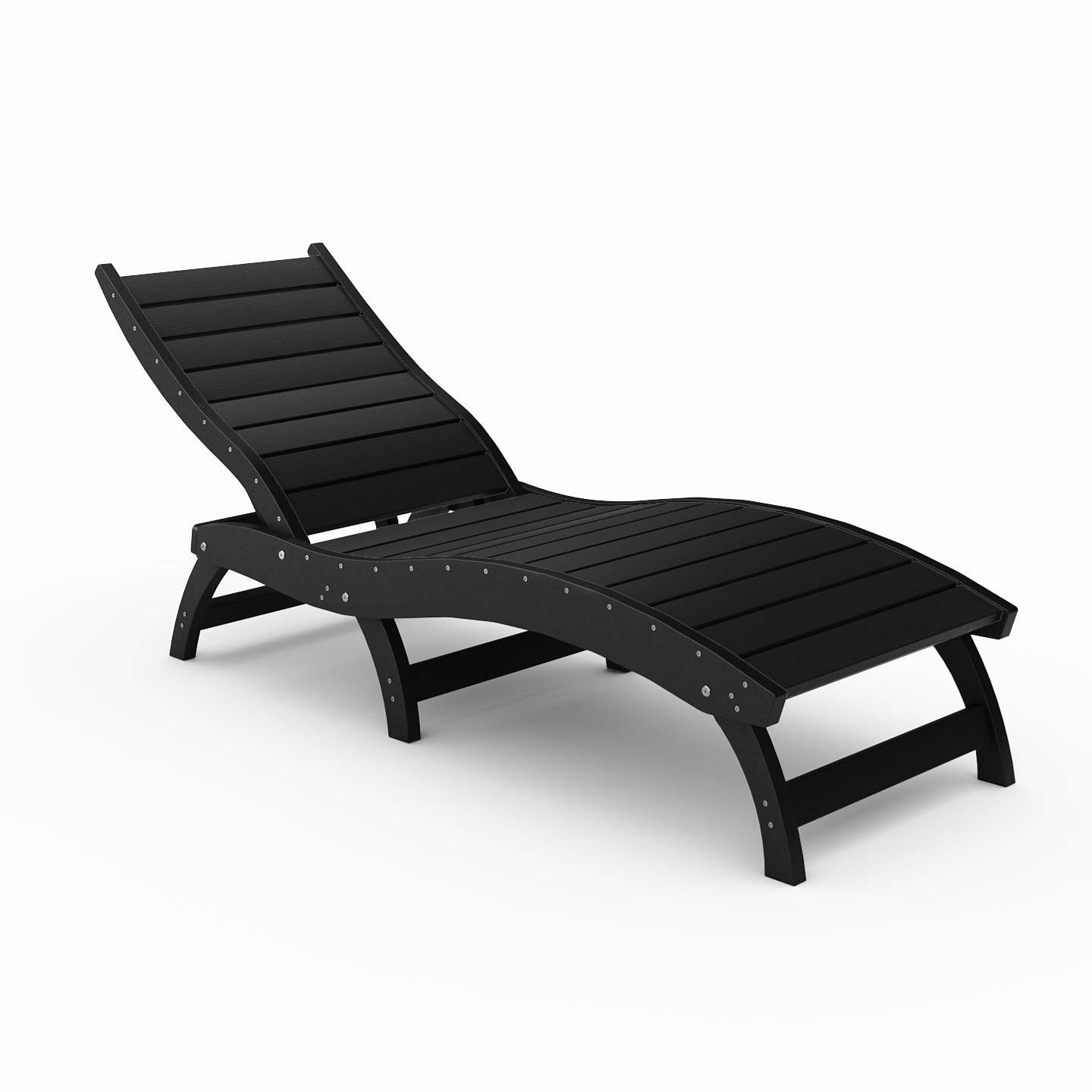 Curved Chaise Lounge (Stackable)
