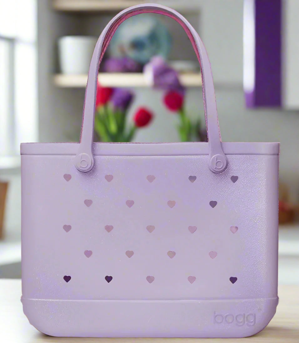Original Bogg Bag Heart Shimmer Lilac