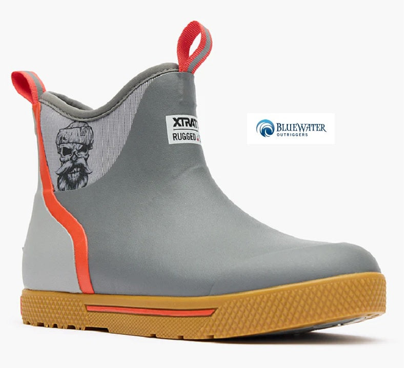 XTRATUF Men's Wheelhouse 6" Ankle Deck Boot (Grey)