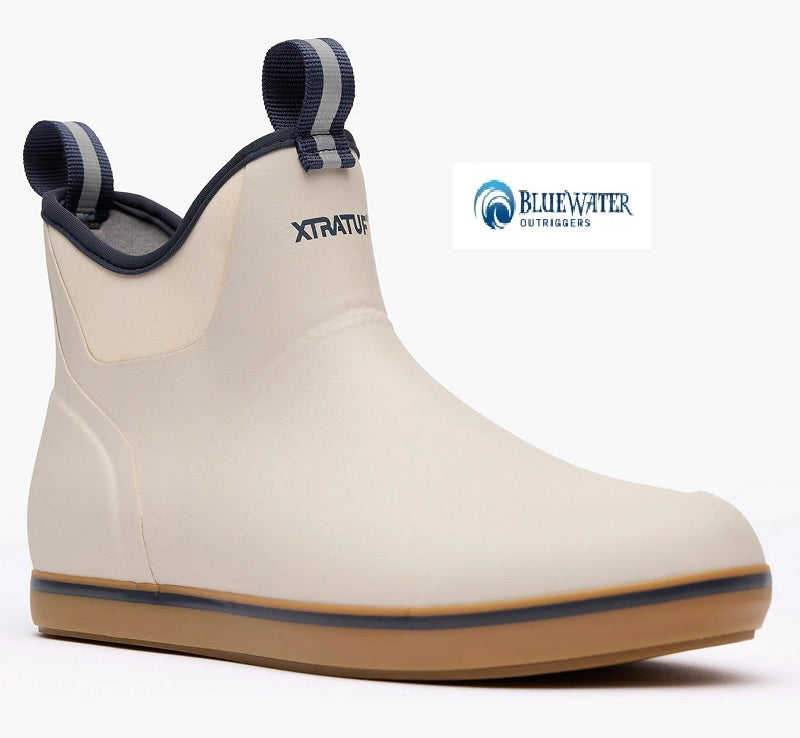 XTRATUF Men's 6" Ankle Deck Boot (Ivory Navy)