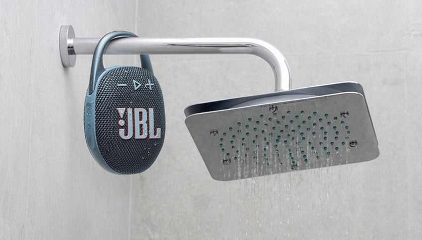 JBL Clip5 Portable Waterproof Bluetooth Speaker (White)
