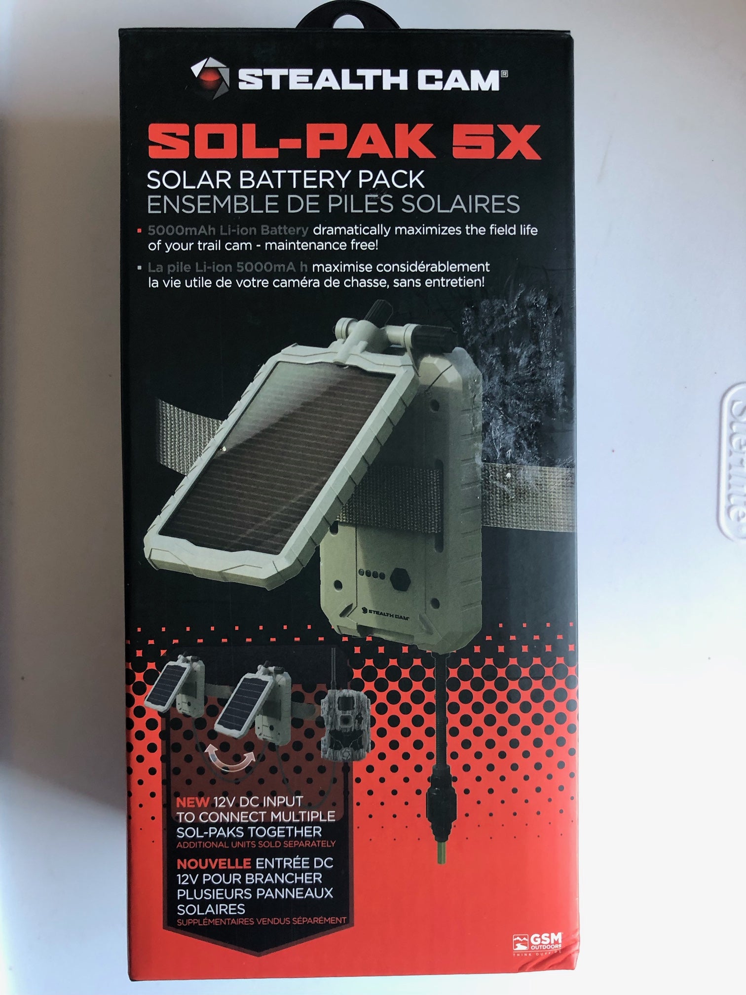 Stealth Cam Solar Battery Pack SOL-PAK 5X