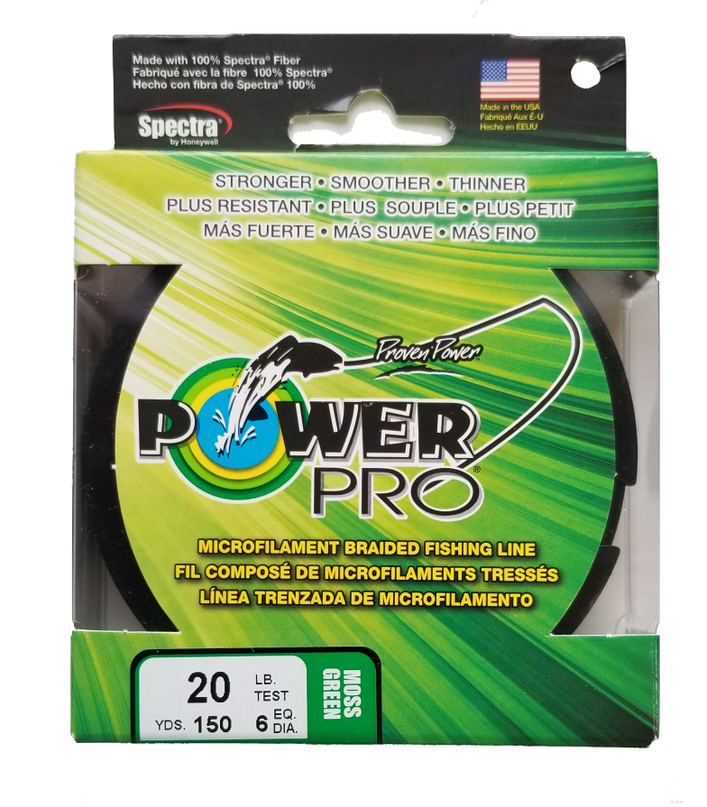 Power Pro Spectra Braided Fishing Line 20lb / Moss Green Power Pro Spectra Braided Fishing Line 20lb / Moss Green